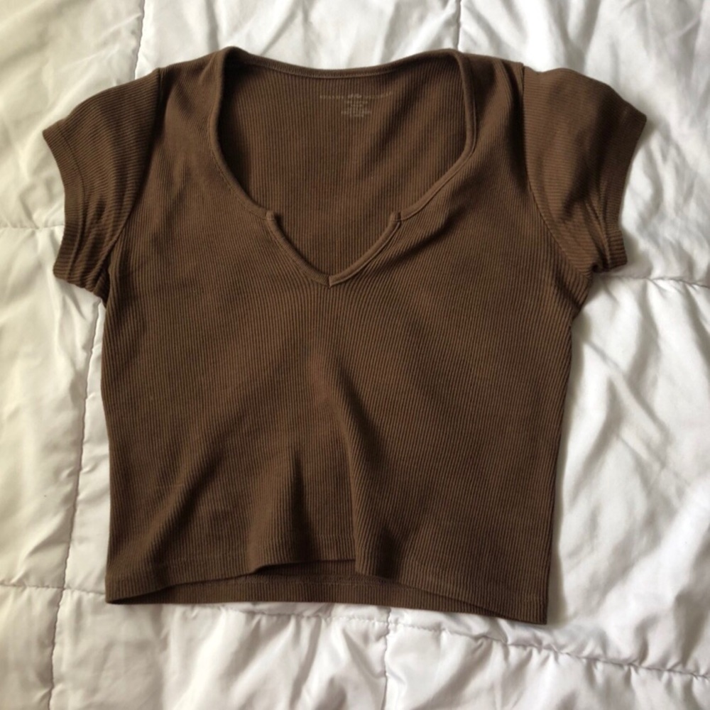 Brandy Melville brown Richie top